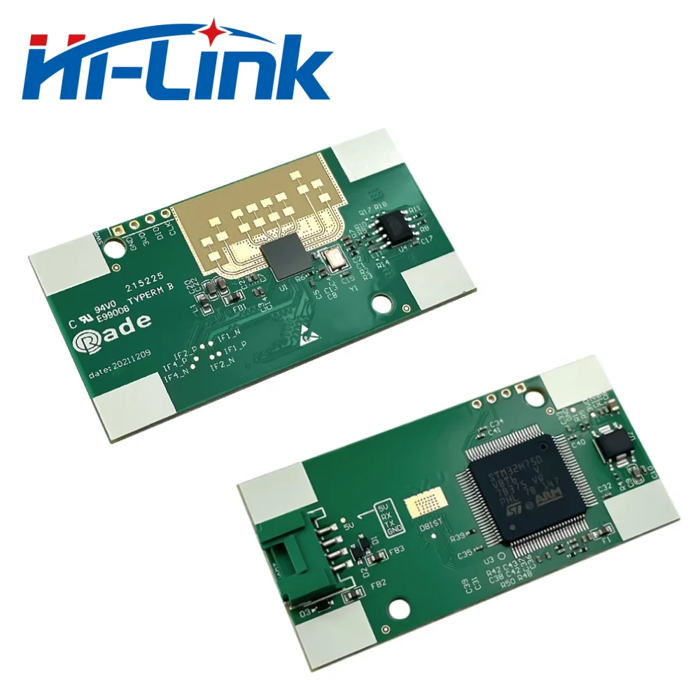 Hi-Link ใหม่4T3R 8เมตร60กรัม HLK-LD6001มนุษย์วิถีการติดตามกล้องมองหลังติดรถยนต์ตรวจจับ