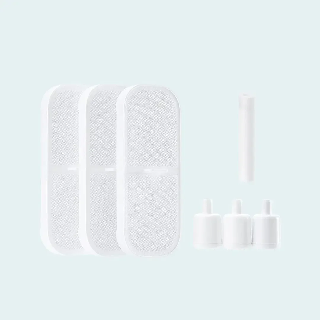 مجموعة فلاتر موزع مياه الحيوانات الأليفة الذكية اللاسلكية من Xiaomi، بديل ترشيح 4 أضعاف لموزع مياه الحيوانات الأليفة Xiaomi