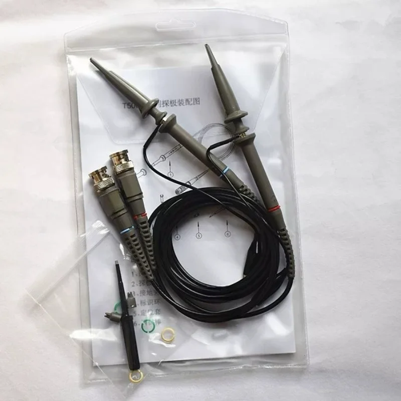 100MHz Accurate Measurement Probe Kit, T5020 T5040 T5060 T5100 Series Test Probe Pen for Lab Electronics