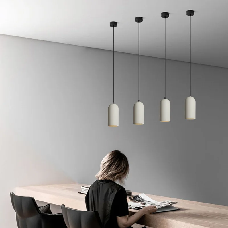 Nordic Industrial Style Creative Small Pendant Light Rural Cement Pendant Restaurant Hallway Bedroom Minimalist Hanging Lamp