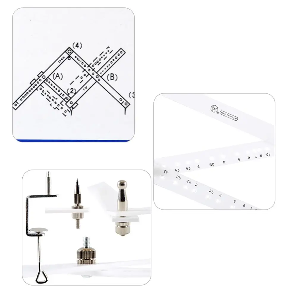 Professional Drawing Ruler Clear Numbers Illustrator Drafting Tools Accurate Measurement Scale Rule Zooming Ruler Students