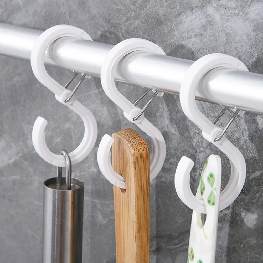 Shower Curtain Rings Eco-Friendly Curtain Rings Not Easy to Deform Hanger  Sturdy Bathroom Shower Curtains Rods Hangers