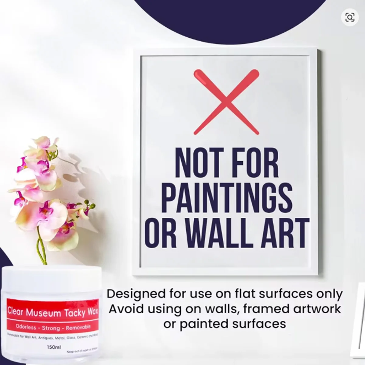 معجون لاصق لاصق من متحف الشمع التاكي، لاصق قابل للإزالة ومقاوم للماء لتزيين المهرجانات ومرساة الزجاج #4