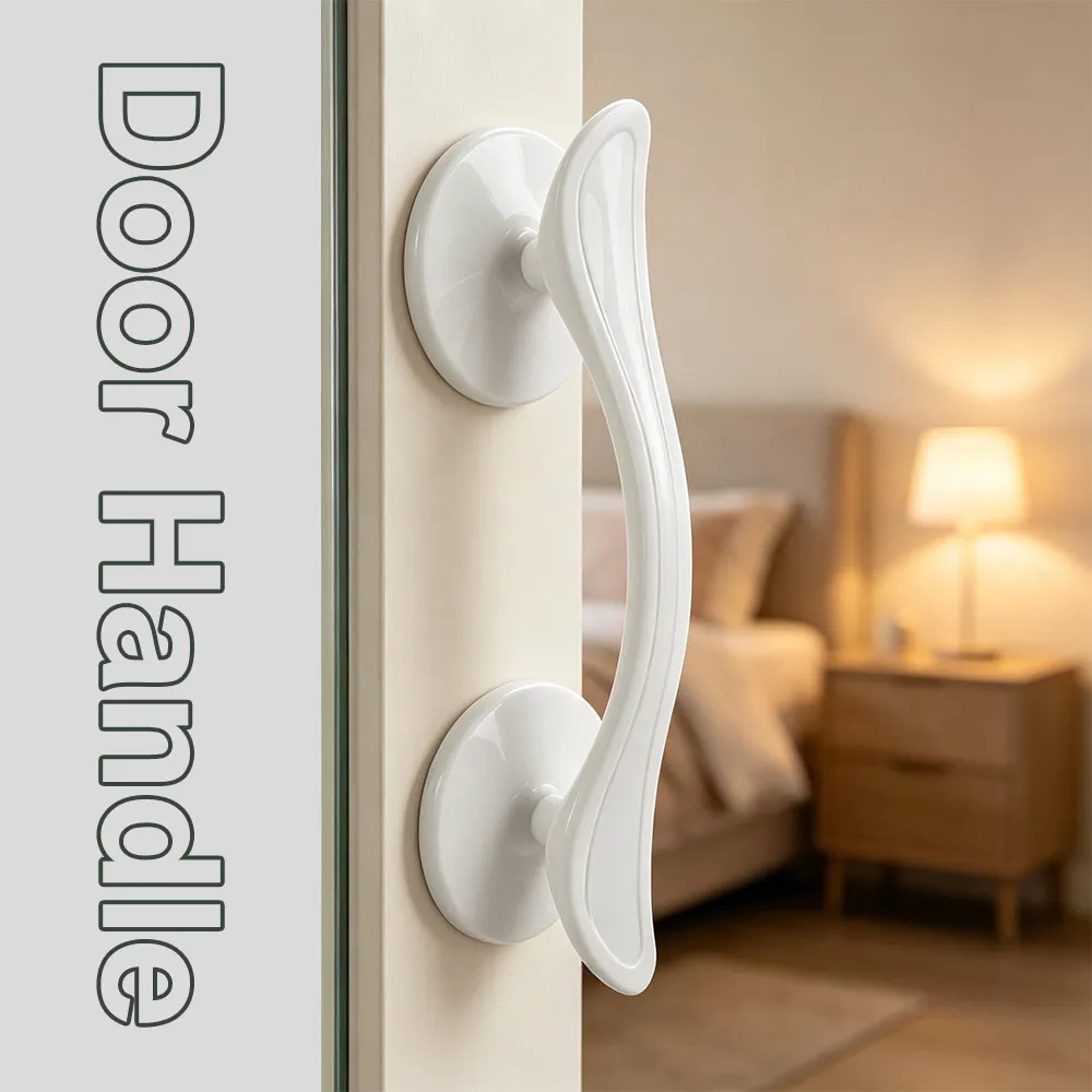 Non Punching Suction Cup Door Handle Non-slip Surface Mounted Door Punch-free Pulls Easy to install Self-adhesive Cabinet Handle