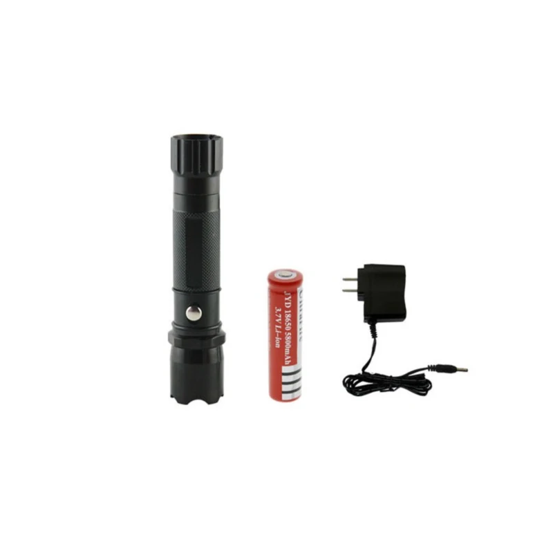 LED Aluminum Flashlight, 3 Modes High Low Strobe, Mini Pocket EDC Light for Outdoor Camping