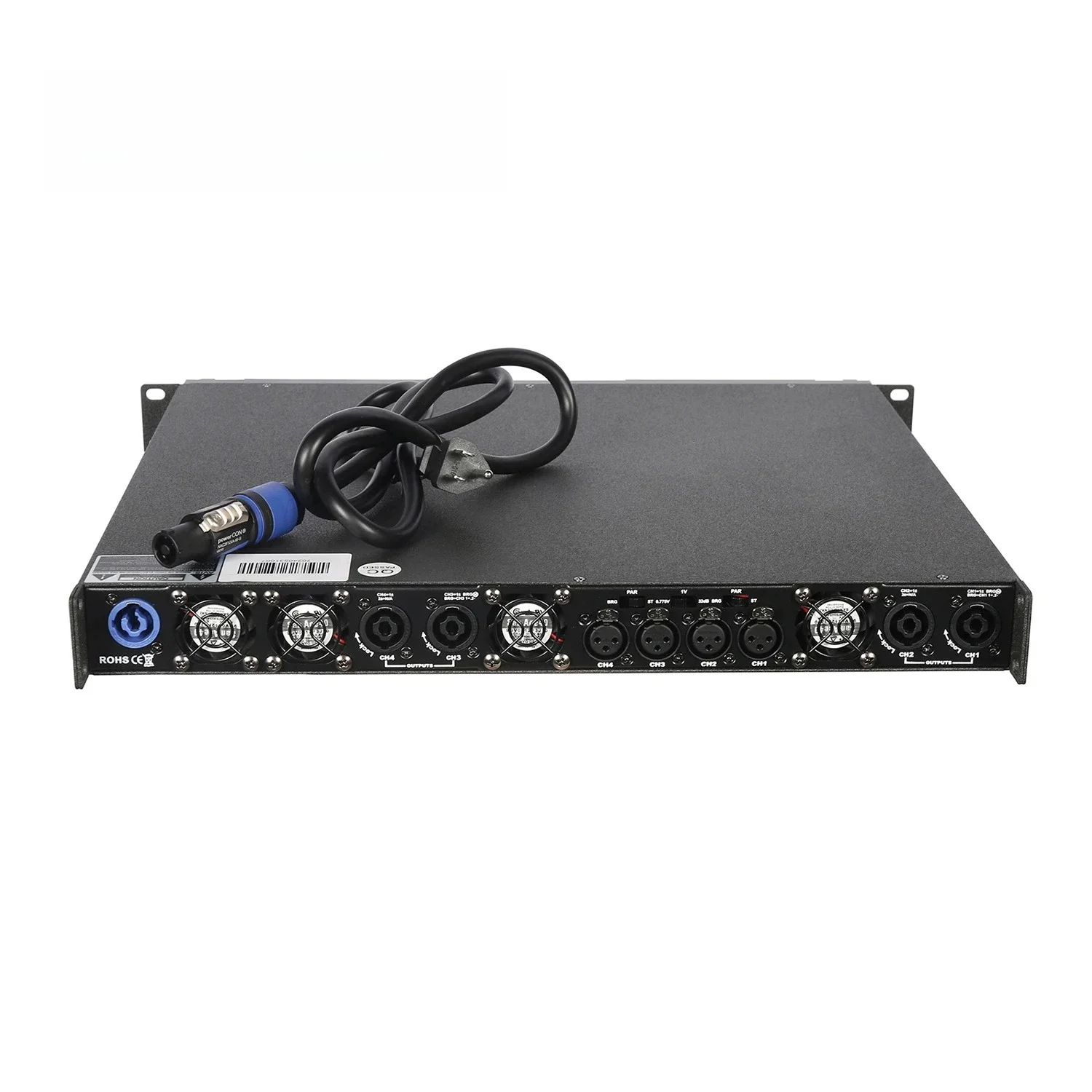 SANWAY DA18K4 18000W 4-Kanal 1U Penguat Daya Audio Kelas D Cangkang Logam Impedansi 8 Ohm & 4 Ohm
