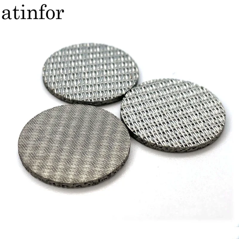 atinfor 5pcs 316 stainless steel powder sintered filter/gas detector instrument precision filter