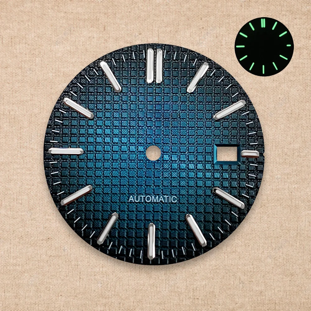 High-Quality 31.8mm S Logo Oak Dial Fit NH35 Automatic Movement Green Luminous Watch Modification Accessories image 5