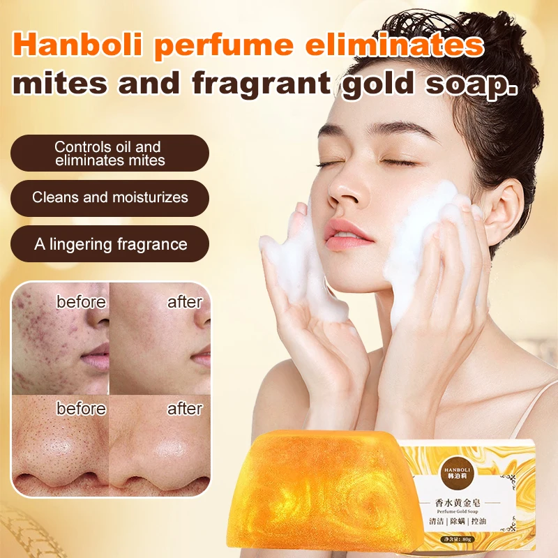 

Moisture Rejuvenating Mite Soap Handmade Soap for Whole Body Refreshing Deep Cleansing Mite Cleanser