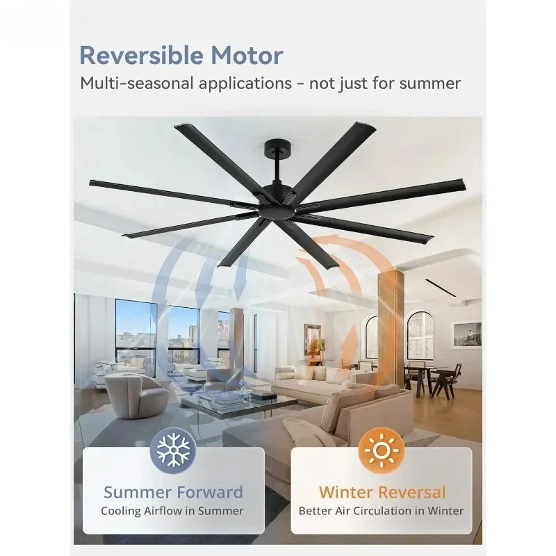 Large Ceiling Fans Ceiling Fans Home or Commercial Ceiling Fans for Porches/garages/shops Ceiling Fan with Light Ceiling Fan