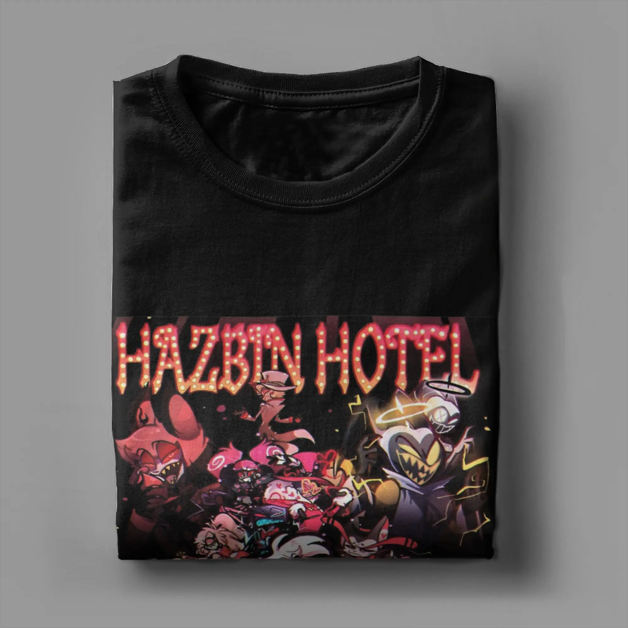 تي شيرت Alastors voxs Hazbines Hoteles 2 جرافيك للرجال والنساء من القطن الخالص