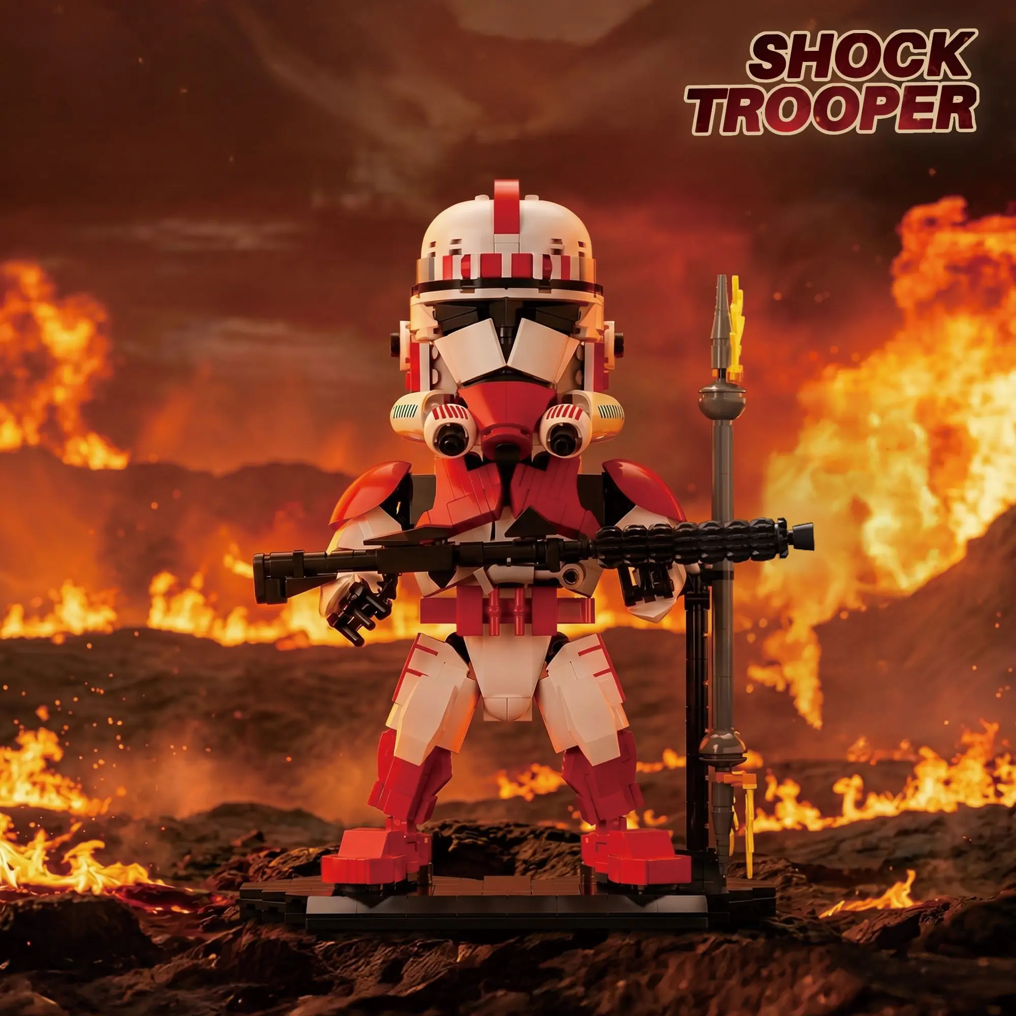 

788PCS Shock Trooper Combat Mecha Building Blocks Futuristic Robot Warrior Model Bricks Collectible Display Set for Adults Gift