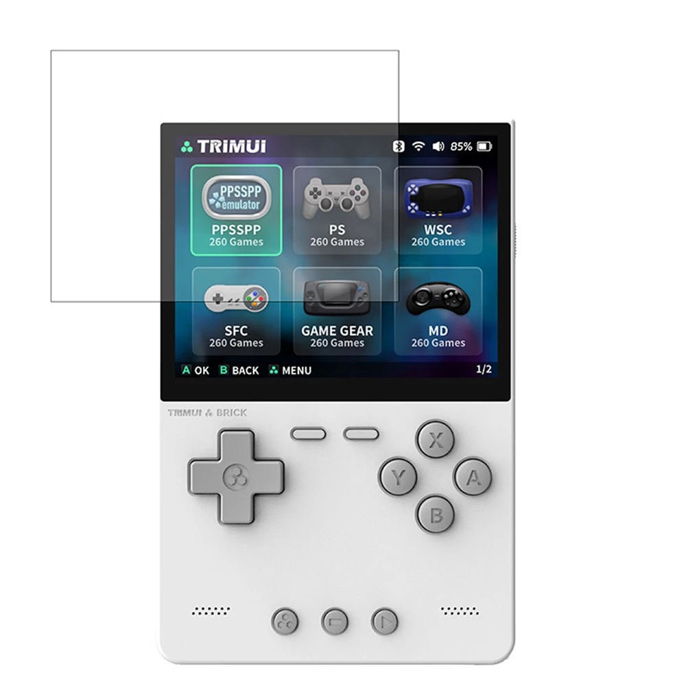 Screen Protector Protective Film for Trimui Brick TG3040 Game Console 9H Clear Tempered Glass