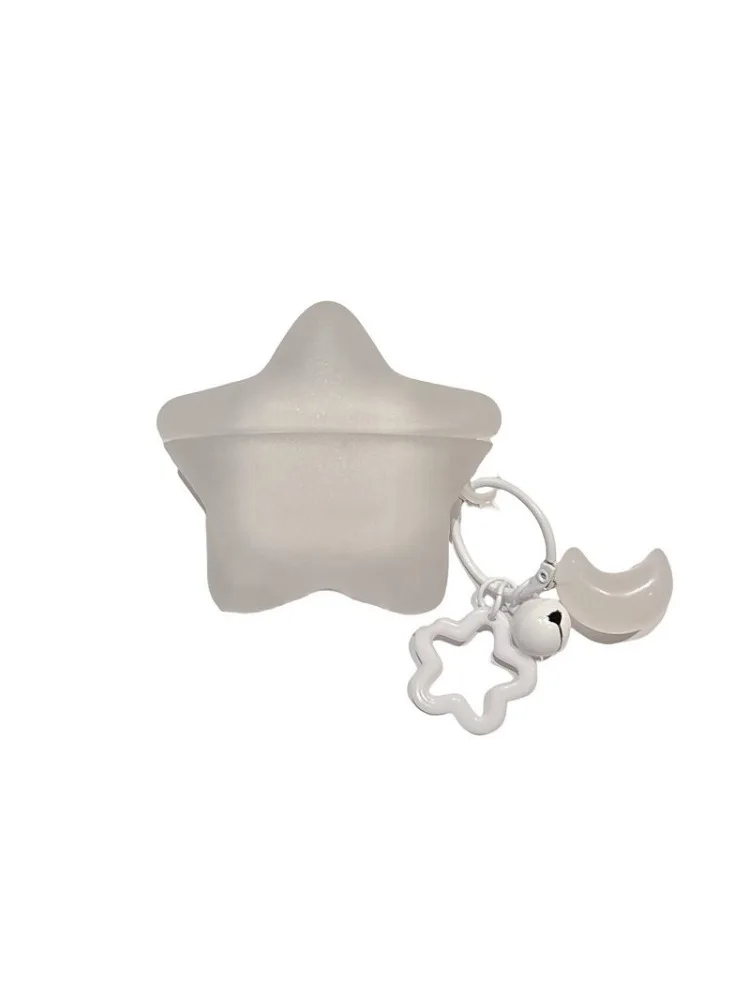 Świecące, półprzezroczyste etui w kształcie gwiazdy na Apple Airpods 1 2 3 4 Pro2, bezprzewodowe etui na słuchawki, pudełko ładujące do Airpods Pro3 z zawieszką. — zdjęcie produktu 7
