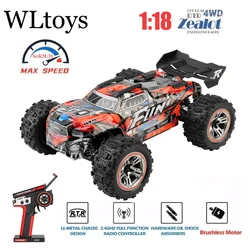 2024 nuovi Wltoys 184008 1/18 2.4G RC Cars 3 In 1 motore Brushless ed ESC 4WD fuoristrada 60 Km/H giocattoli da corsa ad alta velocità per ragazzi