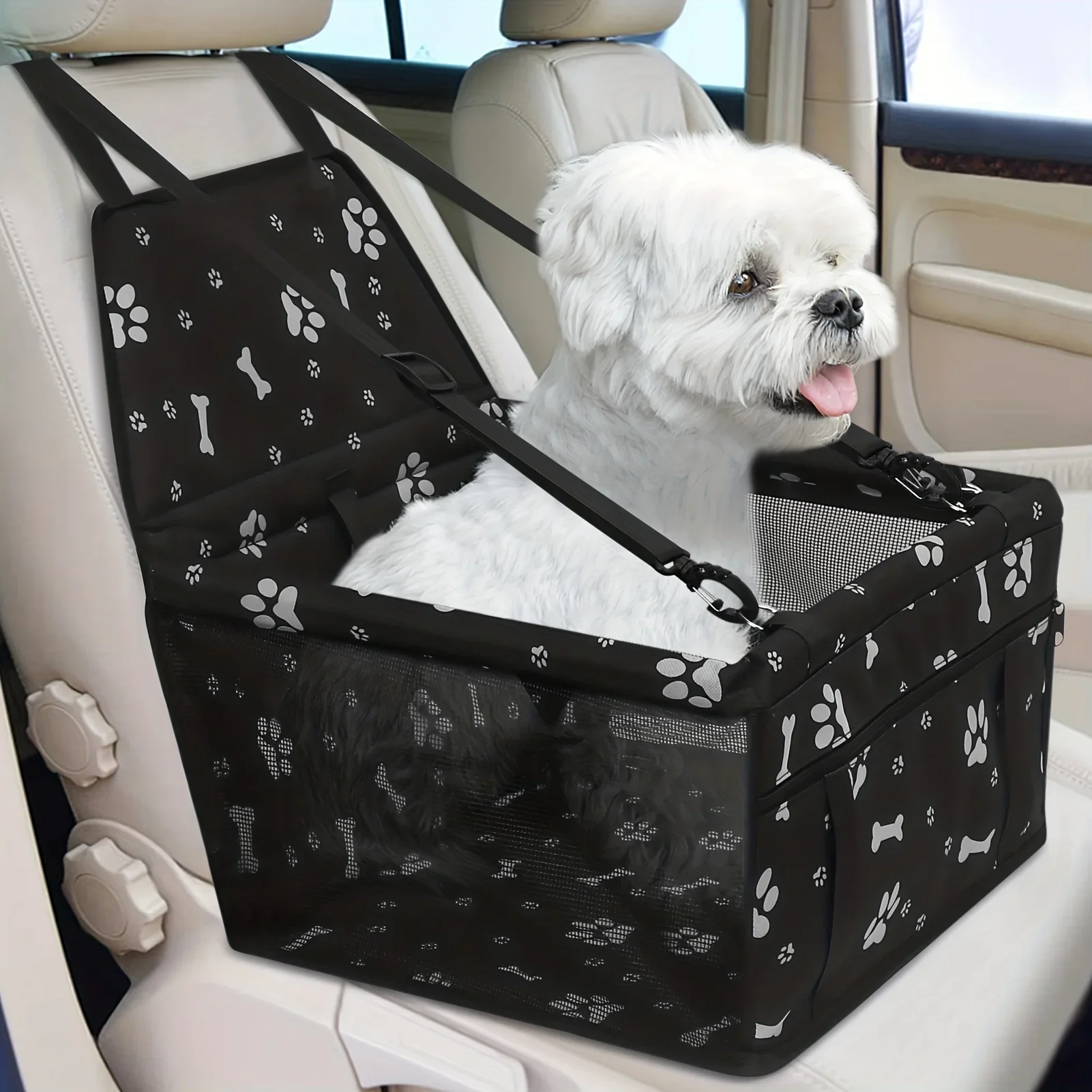 Foldable Pet Car Seat Belt, Waterproof, Anti-Fouling, Safety, Cushion, Seat Belt