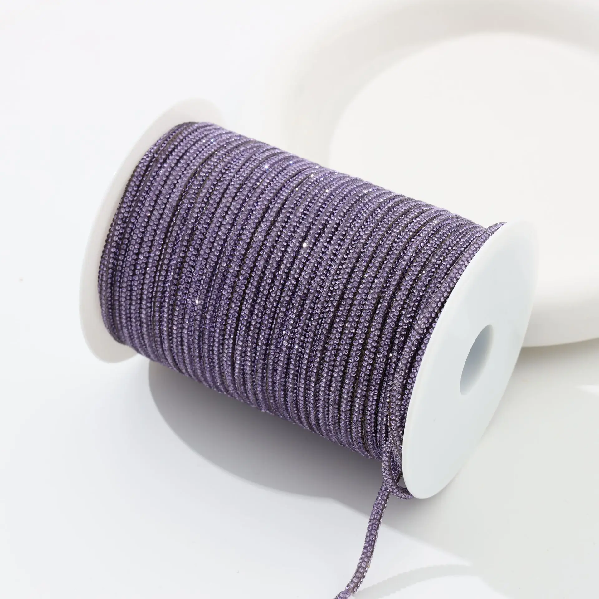 50 yards 4mm Kristal Strass Koord Trim Glas Diamant Touw DIY Naaien Voor Kleding Schoenen Tassen Trouwjurk kostuum Decoratie