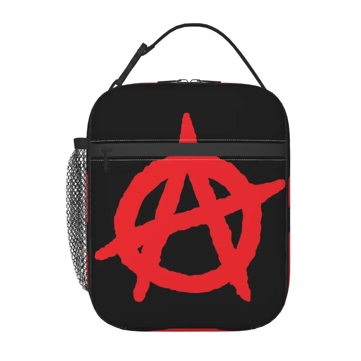 

Большая изолированная сумка для обеда с логотипом Red Anarchy для женщин и детей, портативные контейнеры для еды, термосумка для обеда