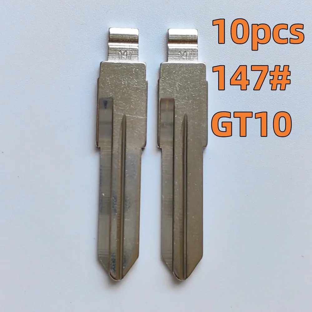 

10pcs Metal Blank Uncut Flip #147 GT10 KD VVDI Remote Key Blade For Auto Replacement Parts Interior parts