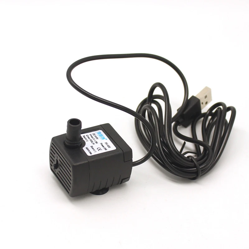 3W 500L/H Mini USB Water Pump DC 5V USB Micro Submersible Pumps Pet Water Dispenser for Pool Fountain Rockery Filter Pump