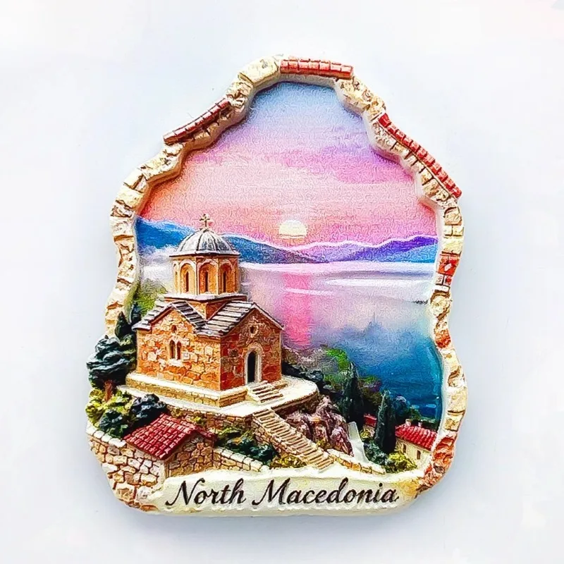 The Republic of North Macedonia Fridge Magnets Skopje Travel Souvenirs Birthday Gifts Home Decoration