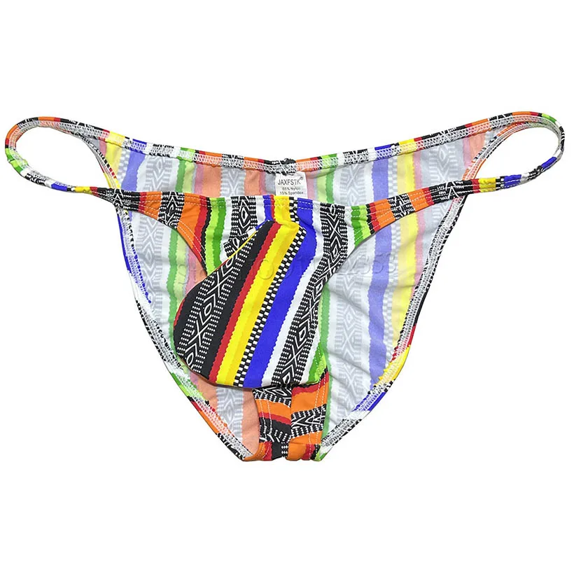 Men Bulge Cheeky Underwear Brazilian Contour Briefs String Swimwear Lingerie Pucker Bikini Briefs