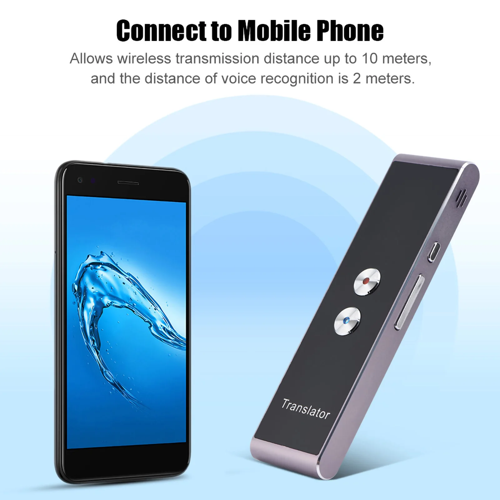 

Portable Smart Two‑ Way Real Time Multi‑ Language Voice Translator for Learning Travel Meeting Translator Portable