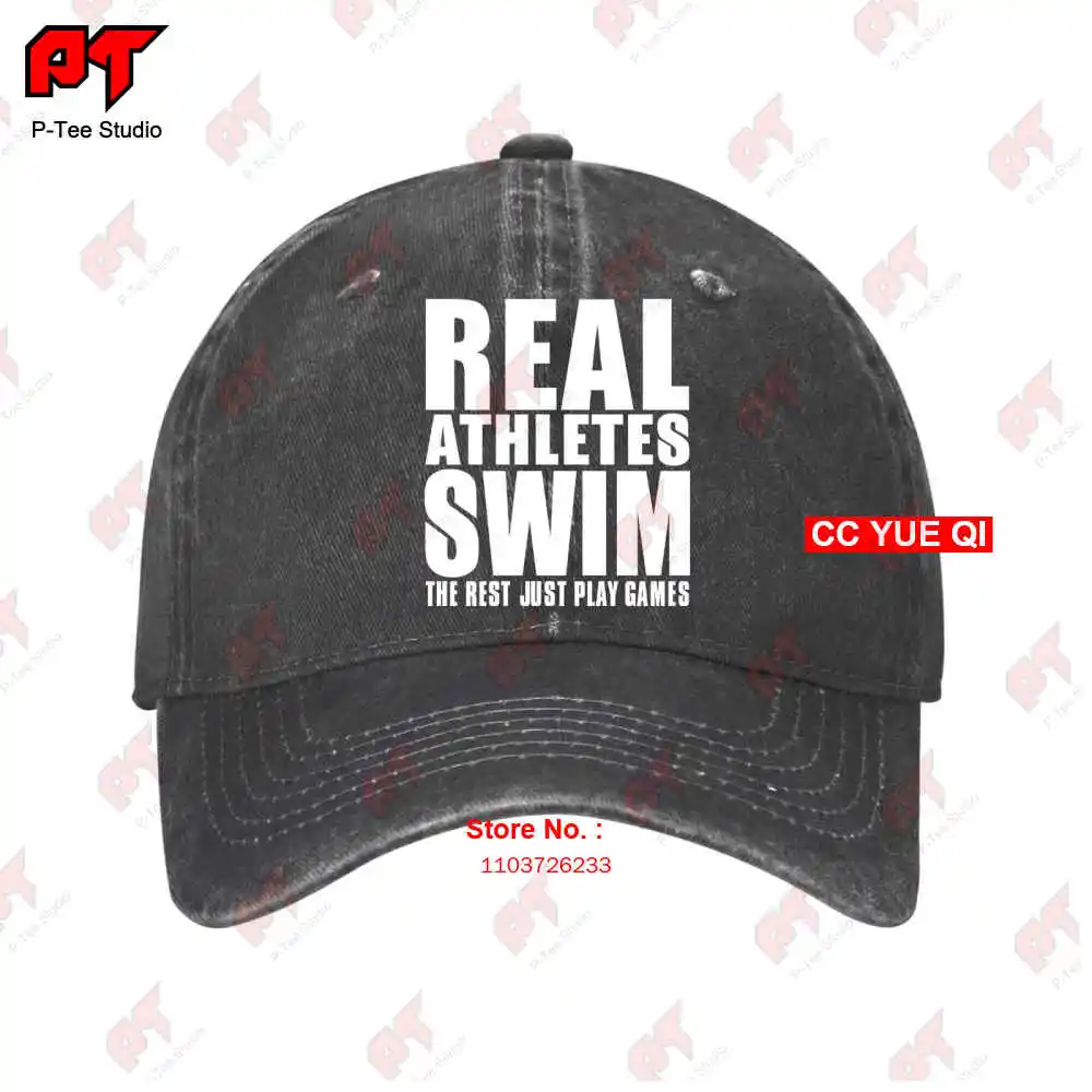 Real Athletes Swim Swimmer Team Sport Baseball Caps Truck Cap VWGR