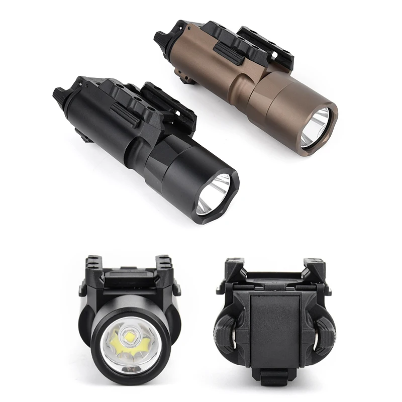 WADSN Tactical Pistol Flashlight X300 300U 300 Ultra White LED Lower Suspension Flashlights Fit 20mm Picatinny Rail