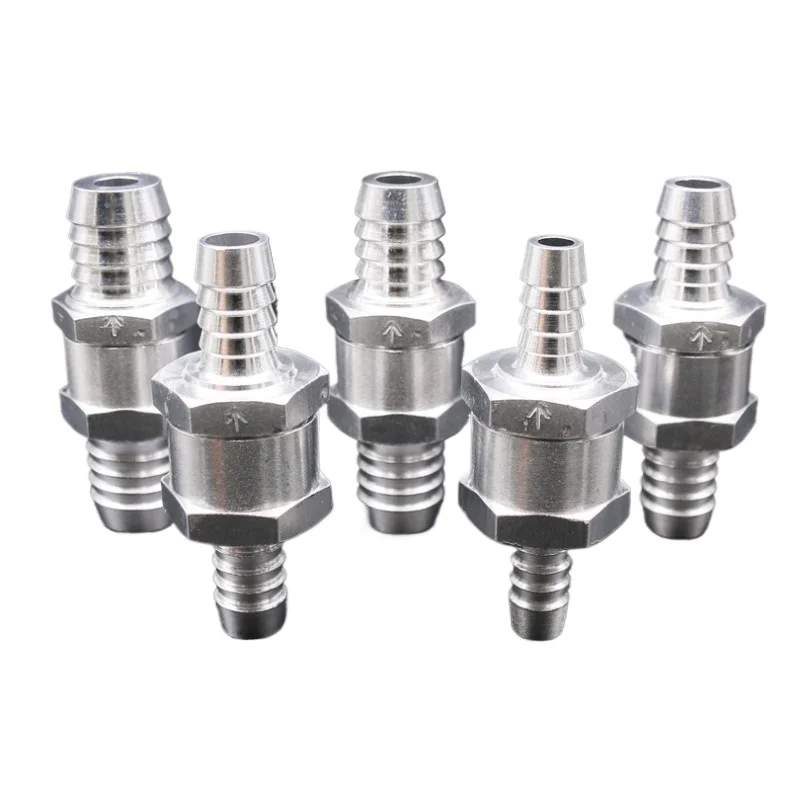 

Unidirectional Valve 4/6/8/10/12/14/16mm 6-size Aluminum Alloy Fuel Check Valve Installation Carburetor