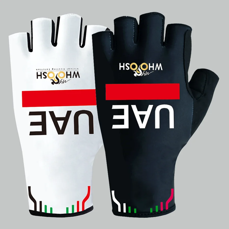 2025 UAE Sports Cycling Gloves Half Finger Men Women Road Bike Gloves Running Fitness Gym Riding Bicycle Gloves