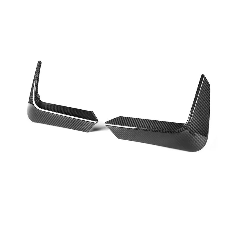 Real Dry Carbon Fiber Rear Bumper Decor For BMW F82 M4 F83 F80 M3 2014-2020 Rear Bumper Lip Splitters Flap Cupwings 2PCS