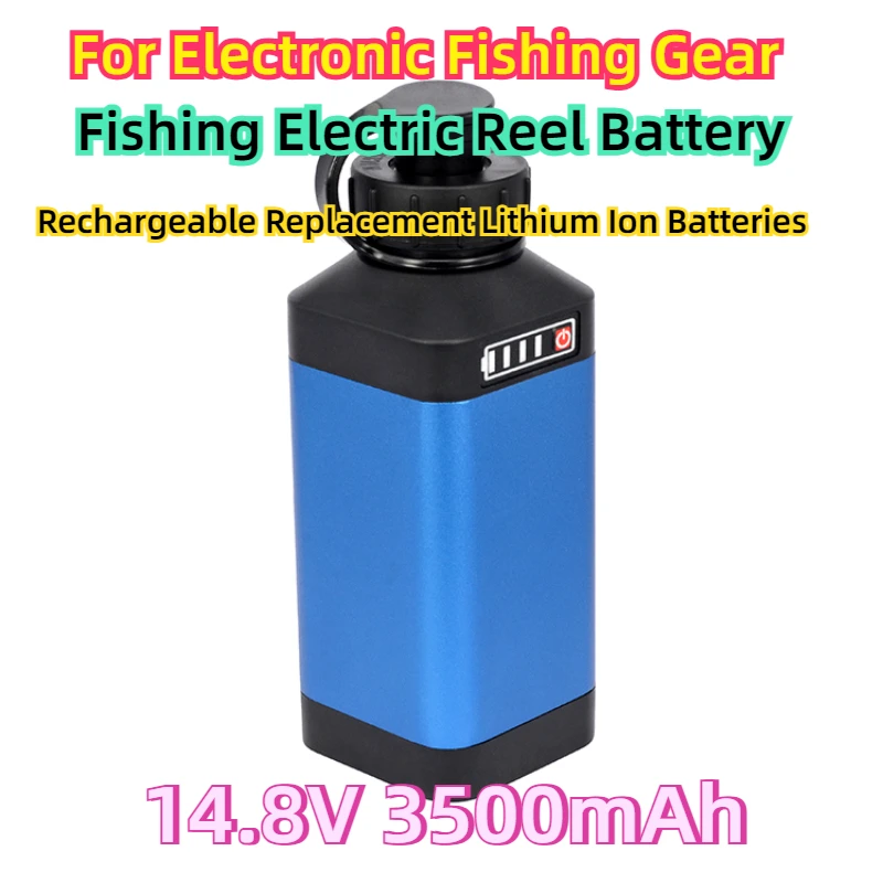 

For Electronic Fishing Gear 14.8V 3500mAh Fishing Electric Reel Battery Rechargeable Replacement Lithium Ion 18650 Batteries