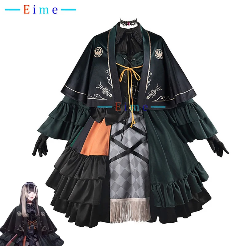 Juufuutei-Costume de Cosplay Raden Vtuber, Robe Lolita Gothique Trempée, Tenues d'Halloween, Vêtements d'Anime sur Mesure