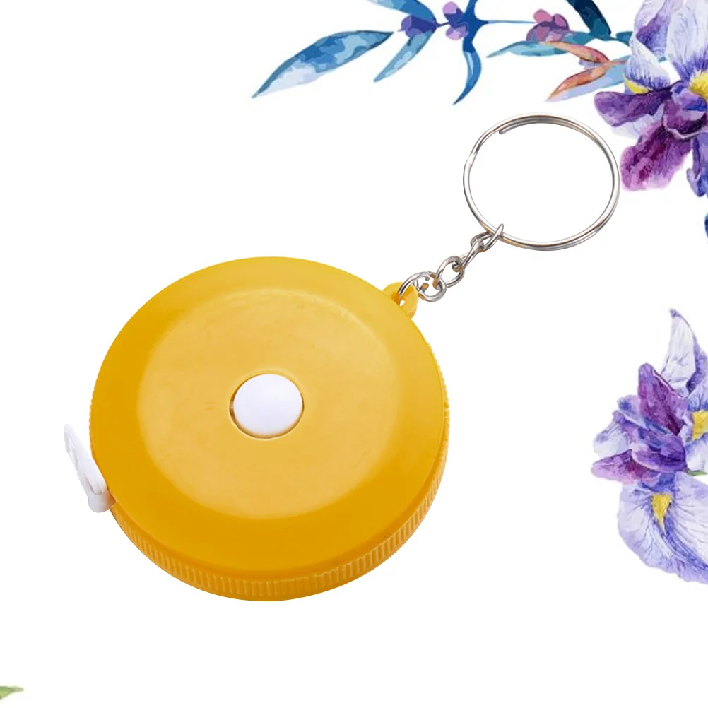 

Mini Tape Measure High Precision Portable Measuring Tool With Ring For Home Outdoor Orange 1.5M Plastic Metal Durable