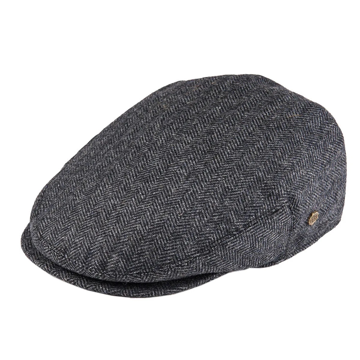 VOBOOM Wool Tweed Herringbone Flat Cap Newsboy Caps Men Women Classic Cabbie Driver Hat  Beret for Male Golf Hunting Ivy Hats