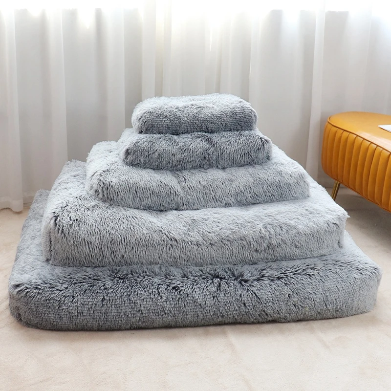 

Popular Square Plush Pet Nest Cat Kennel Mat Dog Sleeping Dog Bed Large Dog Dog Mat