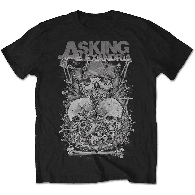 

Футболка Asking Alexandria Skull Stack, черная, новая