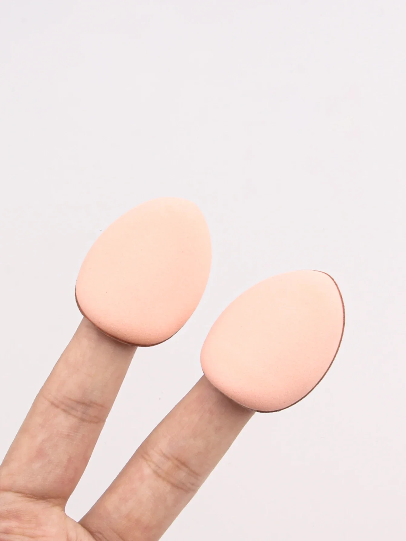 Conjunto de mini esponja de maquiagem para polegar, 7 peças, absorção zero, almofada multicolorida para corretivo facial e aplicação portátil na ponta dos dedos