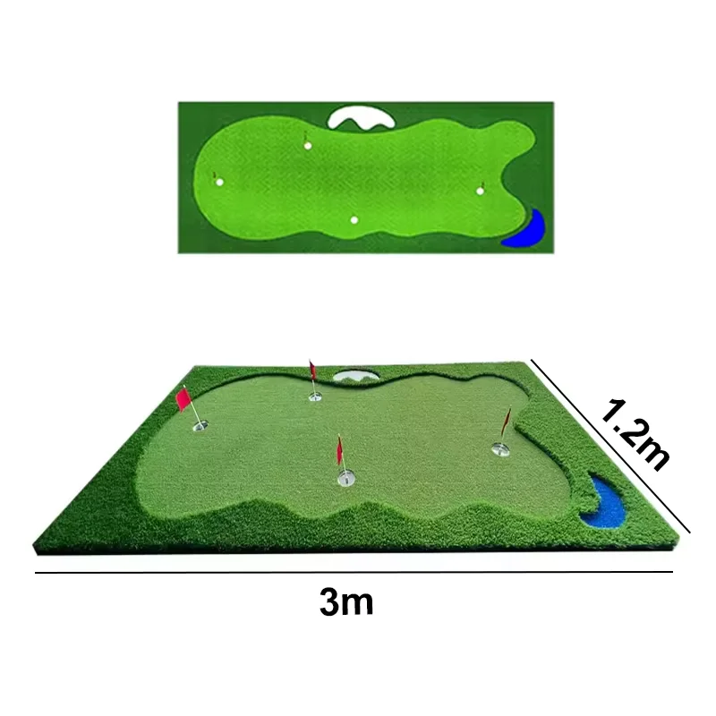 

Mini Golf Putting Mat Artificial Green Grass Indoor Putting Equipment Custom Golf Green Practice Backyard Use