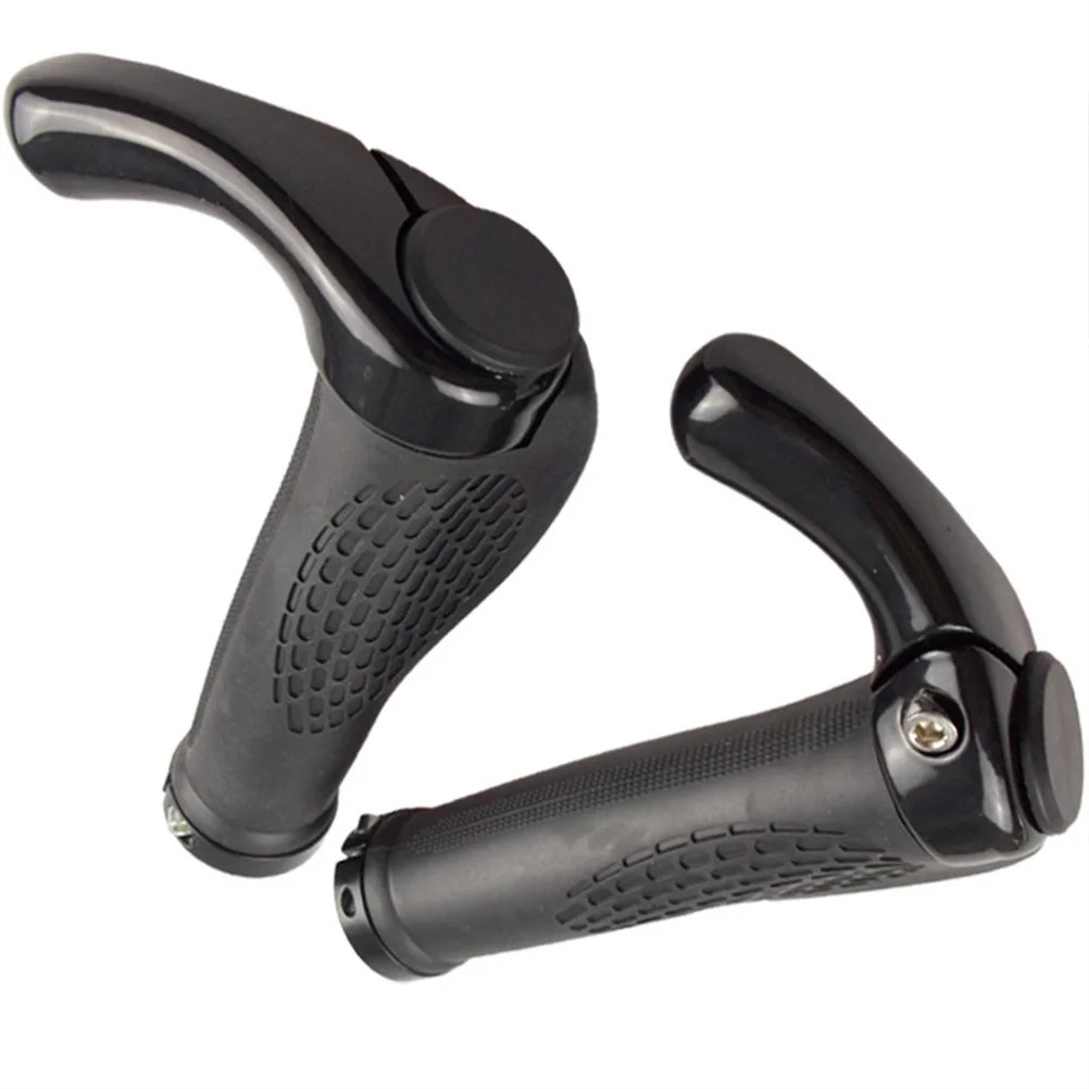 

1Pair Durable Mountain Bike Handbar Grip Cycle Accessories High Quality Aluminum Lock Catch Non-Slip Design Black