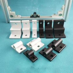 1PCS Aluminum Profile Plate Holder Foot Wheel Connector Right Corner Extrusion Angle Code Panel Interval Block furniture