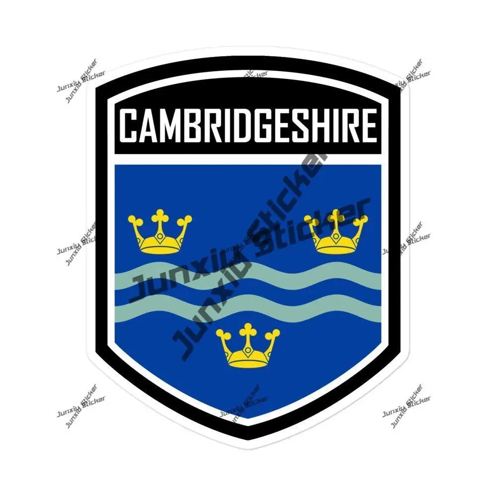 

Cambridgeshire County England Sticker Premium Quality Durable Cambridgeshire England Flag Emblem Decal Vehicle Accessories