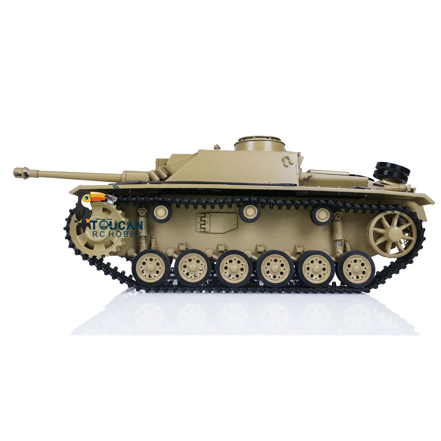 Mato RC Tank Metal Military 1/16 KIT Yellow German Stug III 1226 IR Combating Infrared Barrel Recoil System RC Panzer Model