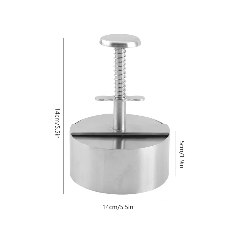 304 Stainless Steel Hamburger Press Burger Patty Maker Pork Beef Burgers Manual Press Mold for Grill Griddle Meat Kitchen Tools