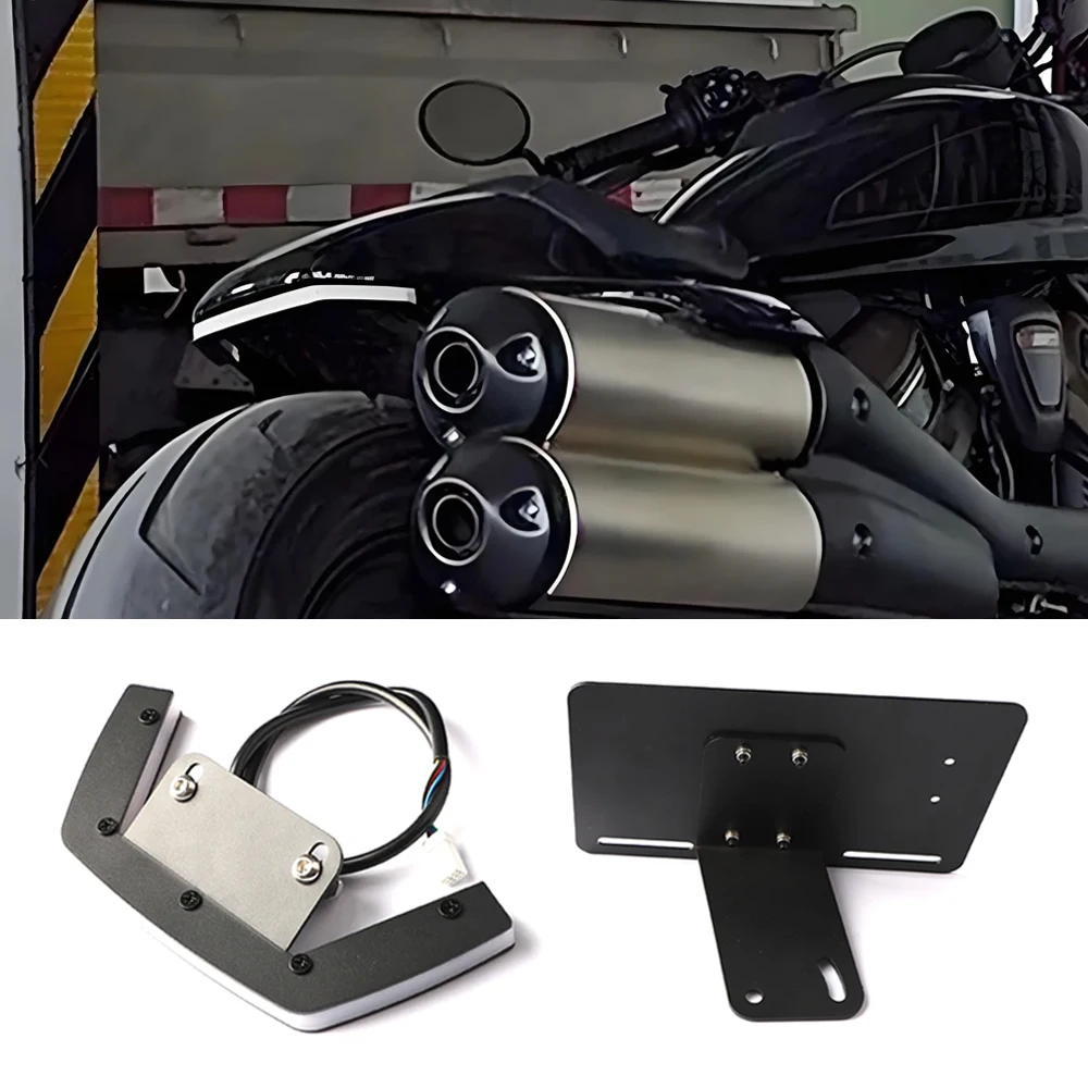 

License plate holder New For Sportster S RH1250S 1250 2021-2026 2025 2024 LED Fender Eliminator Integrated Tail Light Motorcycle