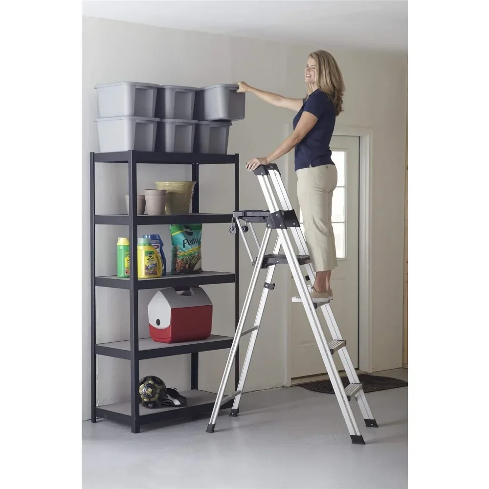 COSCO 2061AABLKE Signature Series Step Ladder, 6ft, Steel