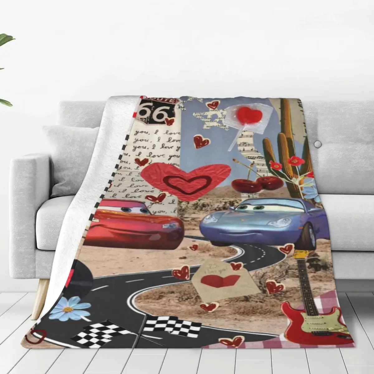 

Disney Pixar Cars Durable Flannel Blanket - Easy Care Fleece Throw for Home Decor and Cozy Evenings with Family and Friends