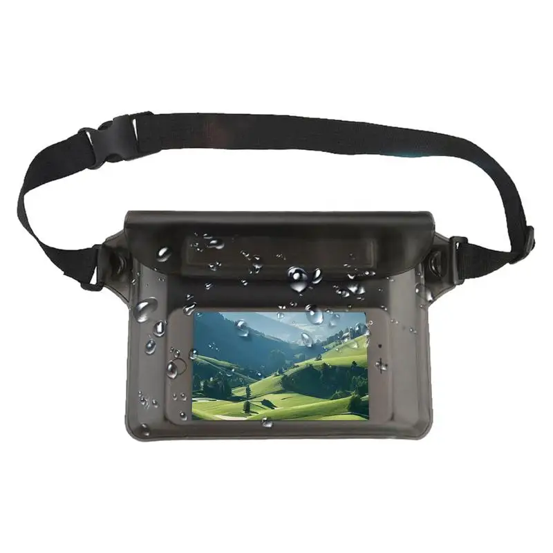 

Waterproof Waist Bag Adjustable Large Capacity Waterproof Phone Pouch Waist Pack Waterproof Waist Bag Keep Valuables Safe For