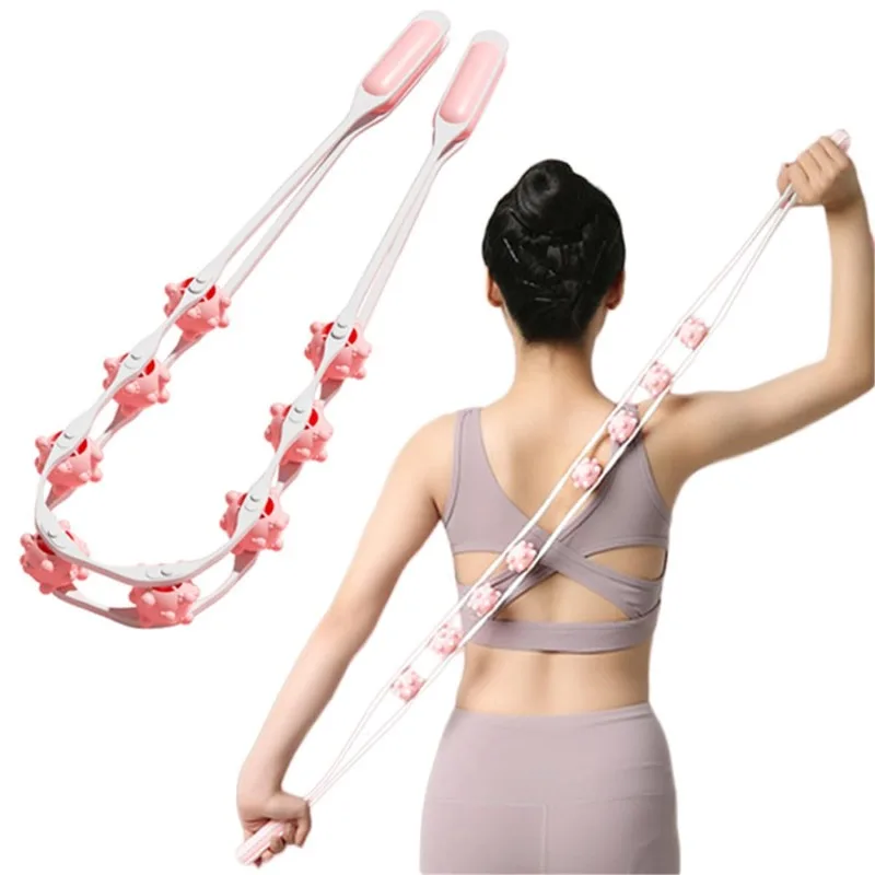 

Back Massage Roller Rope, Manual Body Massage Roller Strap, Muscle Tension Massager for Back, Neck, Shoulders, Legs